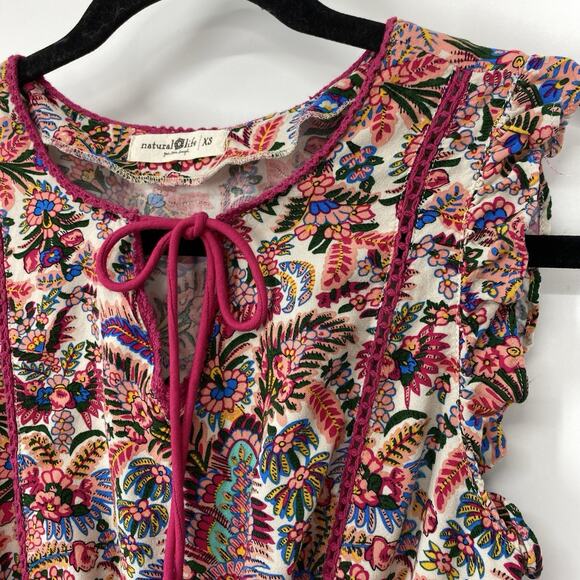 NATURAL LIFE Colorful Floral Mini Dress - Picture 6 of 12